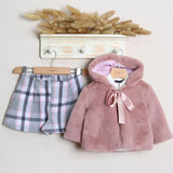 Completo Con Short+Pelliccetta+Shirt Manica Lunga