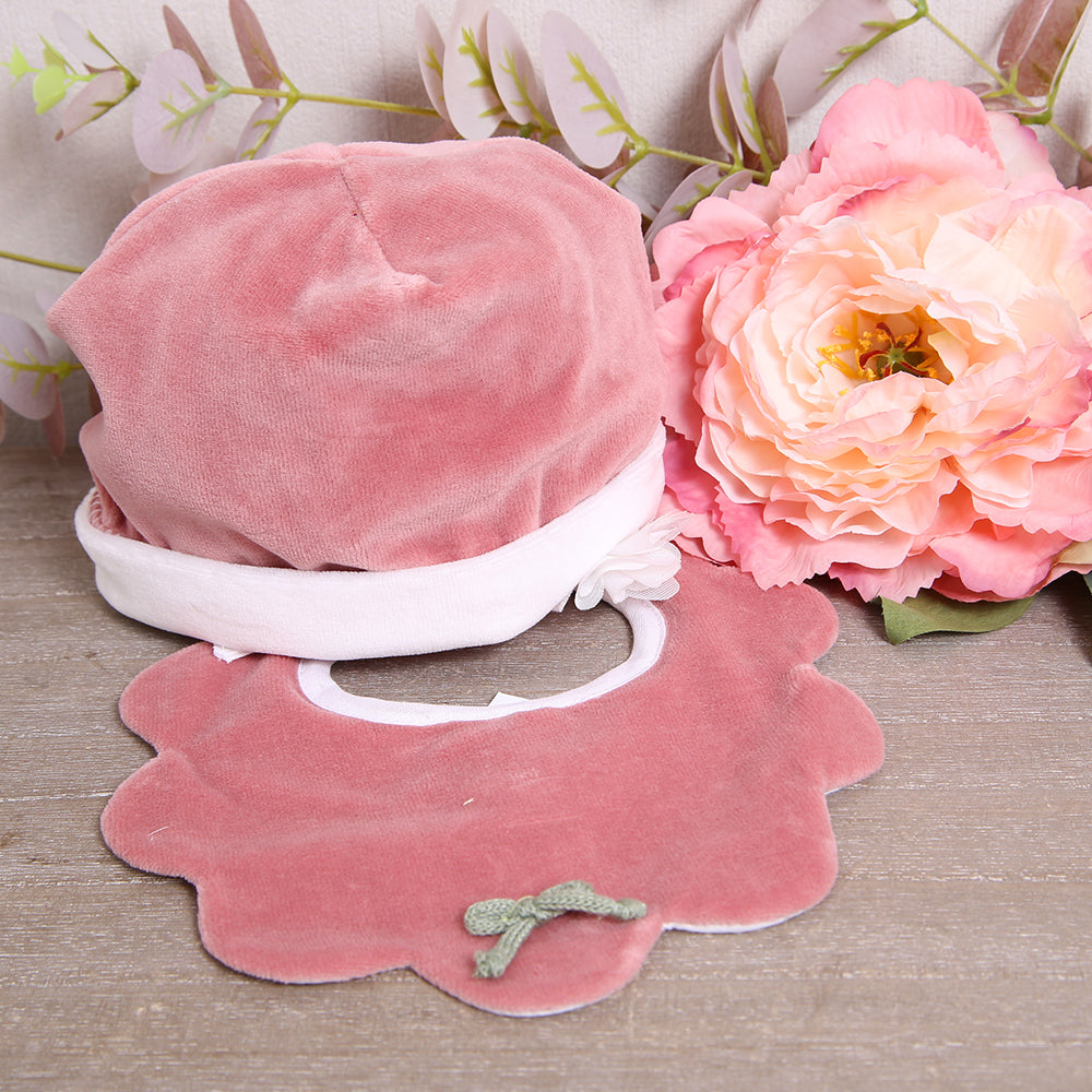 Set Cappellino+Bavetta"La Margherita"