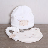 Set Cappellino+Bavetta+Portaciuccio "Isabel & Martinez"