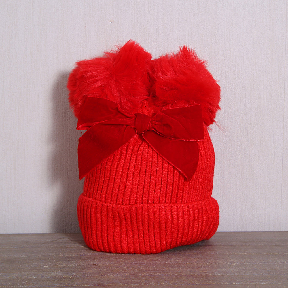 Cappellino Doppio Pom Pom