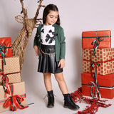 Set Cardigan + Shirt Stampata