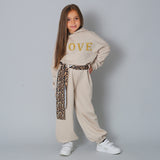 Completo Tuta Con Inserti Animalier LOVE Oro