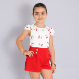 Kirschanzug mit Shorts