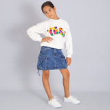 Geblümter Anzug mit Shorts