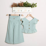 Completo Lino Con Pantalone Gamba Larga