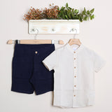 Completo In Lino Con Bermuda