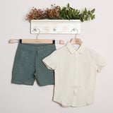 Completo In Lino Con Bermuda