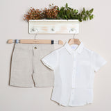 Completo In Lino Con Bermuda