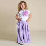 Completo Con Pantalone Palazzo Plissè+T-Shirt (SPILLA INCLUSA)