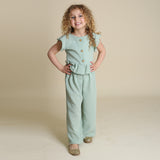 Completo Lino Con Pantalone Gamba Larga