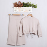 Completo Tuta Oversize Con Pantalone Gamba Larga