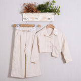 Anzug mit Palazzo-Hose