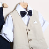 Leinenhose mit normaler Passform (Zubehör im Lieferumfang enthalten)