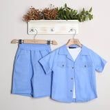 Completo Lino Con Bermuda+Camicia+T-Shirt