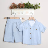Completo Lino Con Bermuda+Camicia+T-Shirt