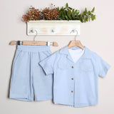 Completo Lino Con Bermuda+Camicia+T-Shirt