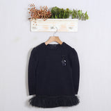 Vestito In Maglia Con Applicazioni