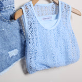 Completo Con Short+Top Traforato+Canotta