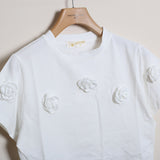 T-Shirt Corta Con Applicazioni