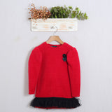 Vestito In Maglia Con Applicazioni