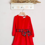 Vestito Ciniglia Con Fiocco