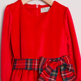 Vestito Ciniglia Con Fiocco