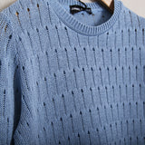 Perforierter Pullover