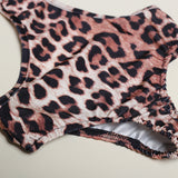 Einteiliger Badeanzug mit Animal-Print