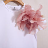 T-Shirt Con Spilla Fiocco