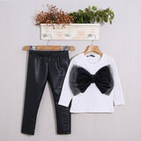 Komplett mit warmen Leggings aus Baumwoll-Kunstleder