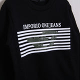 Warmes Baumwoll-Sweatshirt mit Frontprint
