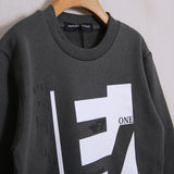 Warmes Baumwoll-Sweatshirt mit Frontprint