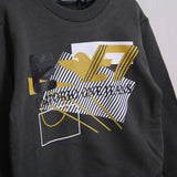 Warmes Baumwoll-Sweatshirt mit Frontprint
