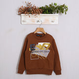 Warmes Baumwoll-Sweatshirt mit Frontprint