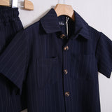 Coordinato Gessato Con Short