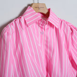 Camicia Corta Rigata
