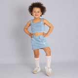 Completo Denim Con Gonna