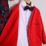 Completo Elegante "Pierre Cardin" (Pantalone+Camicia+Cardigan+Papillon)