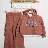 Completo Over Con Pantalone Cargo (T-Shirt Inclusa) Caldo Cotone