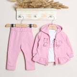 Completo Con Leggings+Felpa+Shirt Manica Lunga