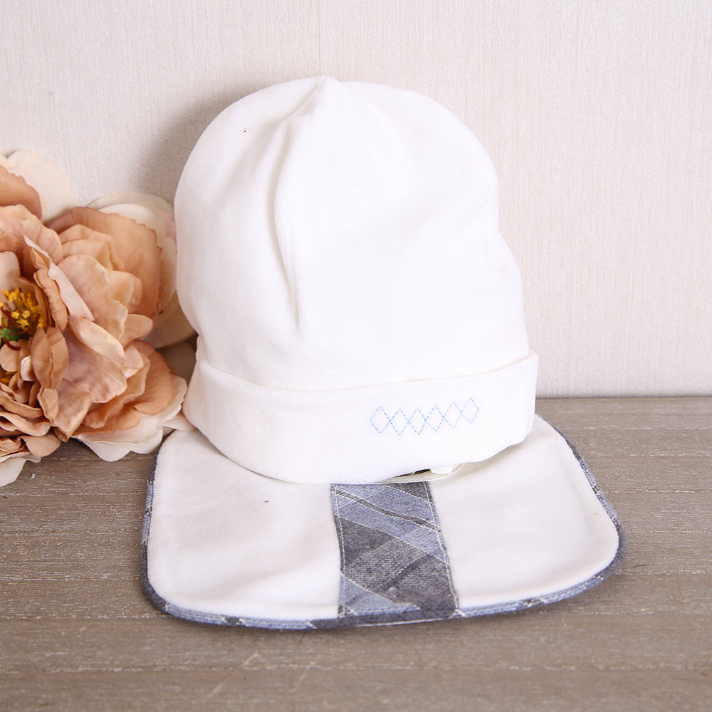 Set Cappellino+Bavetta "Sartoria Dei Piccoli"