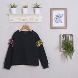 Sweatshirt mit Ärmeleinsätzen