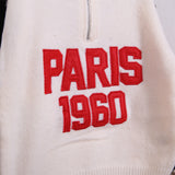 Pullover mit Reißverschluss und Stickerei
