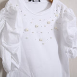 T-Shirt Manica Sbuffo Applicazioni