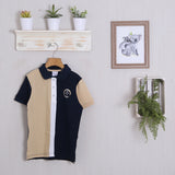 Zweifarbiges Poloshirt