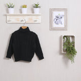 Geflochtener Pullover mit hohem Kragen