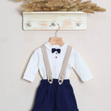 Salopette "Isabel & Martinez" 100% cotone caldo