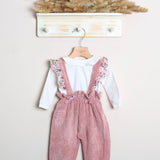Salopette Costine + Shirt Manica Lunga