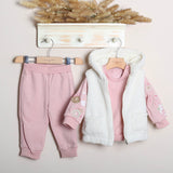 Completo Con Shirt Girocollo+Pelliccetta+Leggings