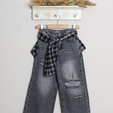 Jeans Gamba Larga (Cintura Inclusa)